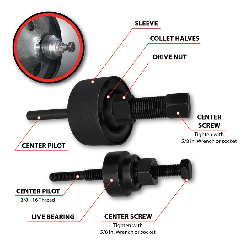Performance Tool W87022 Power Steering Pump Pulley Compatible with GM - Image 4